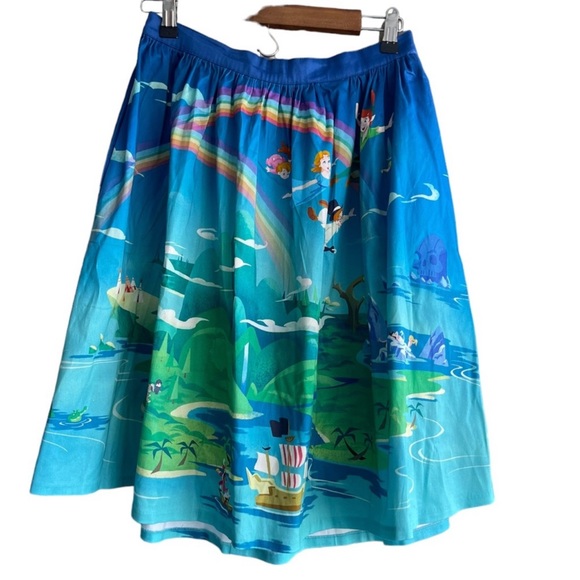 Loungefly Stitch Shoppe Disney Peter Pan - Neverland Scene Sandy Skirt Size M - Picture 2 of 13